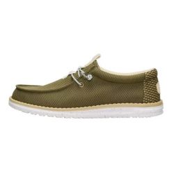 HeyDude Męskie Mokasyny Wally Mesh Naturals. Białe mokasyny męskie Hey dude, z materiału. Za 299.00 zł.