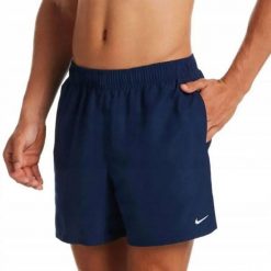 Męskie Spodenki Kąpielowe Volley. Czarne kąpielówki męskie Nike, m, bez wzorów, z materiału, do pływania. Za 147.99 zł.