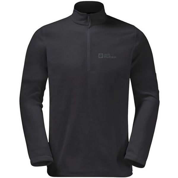 Bluza polarowa męska Jack Wolfskin Taunus HZ. Czarne bluzy sportowe męskie Jack Wolfskin, na jesień, bez wzorów, z materiału, sportowe, bez kołnierzyka, bez ramiączek. Za 271.95 zł.
