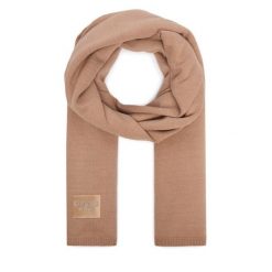Szalik Guess. Brązowe szaliki i kominy damskie Guess, z aplikacjami. Za 234.99 zł.