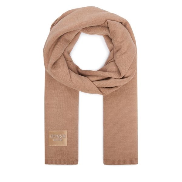 Szalik Guess. Brązowe szaliki i kominy damskie Guess, z aplikacjami. Za 234.99 zł.