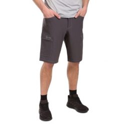 Szorty Kilpi Kilkis. Szare szorty męskie Kilpi, z materiału, bez kołnierzyka. Za 292.95 zł.