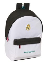 Real Madryt plecak sportowy z USB i z miejscem na laptopa double backpack. Czarne plecaki damskie Real Madrid, bez wzorów, z materiału, sportowe. Za 229.00 zł.