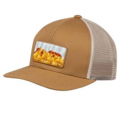Czapka z daszkiem dla dorosłych Explore Trucker Cap. Brązowe czapki męskie Buff, bez wzorów, z bawełny. Za 139.99 zł.