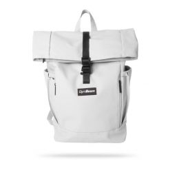 Plecak miejski rolltop 30 l biały Rolltop. Białe plecaki damskie GYMBEAM, bez wzorów, z materiału, biznesowe. Za 153.90 zł.