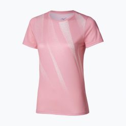 Koszulka do biegania damska Mizuno Core Graphic Tee. Czerwone t-shirty damskie Mizuno, l, bez wzorów, z materiału, bez kołnierzyka. Za 109.99 zł.