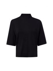 Opus Koszulka Kobiety Dżersej czarny, 40. Czarne t-shirty damskie Opus, bez wzorów, z dżerseju, bez kołnierzyka. Za 249.95 zł.