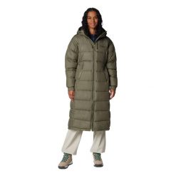 Płaszcz puchowy damski Columbia Pike Lake II Long. Zielone płaszcze damskie Columbia, xl, bez wzorów, z puchu. Za 935.50 zł.