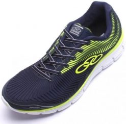 Buty sportowe Olympikus Proof granatowo-cytrynowe. Niebieskie buty sportowe na co dzień damskie OLYMPIKUS, bez wzorów, z materiału. Za 277.99 zł.