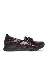 Rieker Mokasyny CEO-49051-35 Bordowy. Czerwone mokasyny damskie Rieker, ze skóry. Za 359.99 zł.