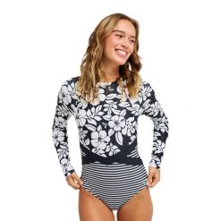 Długi rękaw Jednoczęściowy kostium kąpielowy dla Kobiety SUMMER SURF Multicolore. Białe stroje jednoczęściowe damskie Roxy, s, bez wzorów. Za 389.99 zł.