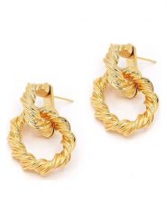 MOODE Kolczyki-wkrętki "Maelle" rozmiar: onesize. Żółte kolczyki damskie MOODE, ze stali. Za 43.99 zł.