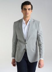 PAKO LORENTE – Szara marynarka męska z wełną. Szare marynarki męskie Pako Lorente, bez wzorów, z wełny. Za 549.99 zł.