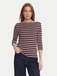 Tommy Hilfiger Bluzka WW0WW40589 Bordowy Regular Fit. Czerwone bluzki damskie Tommy Hilfiger, s, bez wzorów, z bawełny, bez ramiączek. Za 209.99 zł.