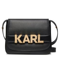 Torebka KARL LAGERFELD. Czarne listonoszki damskie Karl Lagerfeld, bez wzorów, bez dodatków. Za 1,399.00 zł.