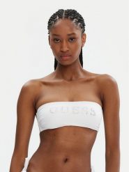 Guess Góra od bikini E5GJ56 LY00K Biały. Białe bikini damskie Guess, z aplikacjami. Za 149.99 zł.
