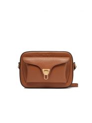 COCCINELLE Skórzana torebka w kolorze jasnobrązowym - 21 x 15 x 7 cm rozmiar: onesize. Brązowe torebki klasyczne damskie Coccinelle, bez wzorów, z materiału, bez dodatków. Za 894.14 zł.