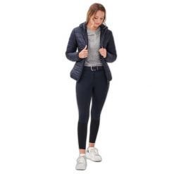 Damska kurtka puchowa Gaze Jumenta. Niebieskie kurtki damskie GAZE, bez wzorów, z puchu, bez kaptura. Za 972.00 zł.