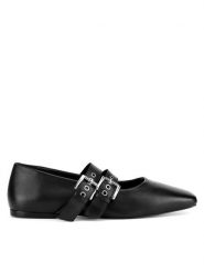 Gino Rossi Baleriny ALIYA- 116930 Czarny. Czarne baleriny damskie Gino Rossi, bez wzorów, ze skóry, bez obcasa. Za 279.99 zł.