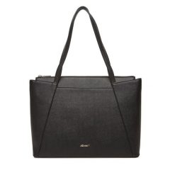 Torebka JENNY. Czarne torebki klasyczne damskie Jenny, bez wzorów, bez dodatków. Za 149.99 zł.