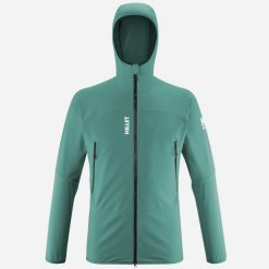 Kurtka softshell męska Millet Fusion XCS Hoodie M active fit. Zielone kurtki męskie Millet, m, bez wzorów, z softshellu, sportowe, bez kaptura. Za 539.99 zł.