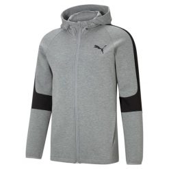 Bluza z kapturem Puma Evostripe Core Fz, Mężczyźni. Szare bluzy z kapturem męskie Puma, m, z bawełny. Za 318.00 zł.
