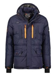 Geographical Norway Kurtka zimowa "Basilboli" w kolorze granatowym rozmiar: S. Niebieskie kurtki męskie Geographical Norway, na zimę, s, bez wzorów, bez kaptura. Za 215.21 zł.
