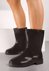 Brązowe Kalosze Gumowe Mardia. Brązowe kalosze damskie Renee, bez wzorów, z gumy. Za 59.99 zł.