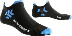 Skarpety kolarskie X-Socks Bike Racing. Czarne skarpetki damskie X-Socks, bez wzorów, z elastanu. Za 25.49 zł.