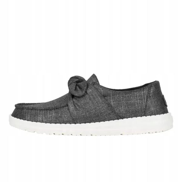 HEYDUDE Damskie Mokasyny Wendy Bow Shimmer. Szare mokasyny damskie Hey dude, z materiału. Za 219.00 zł.