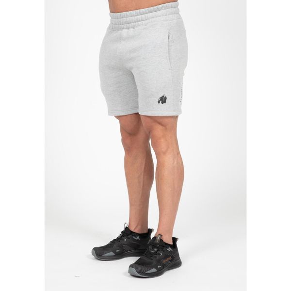 Leon Sweat Szorty - Szary. Szare szorty męskie GORILLA WEAR, na fitness i siłownię. Za 189.00 zł.