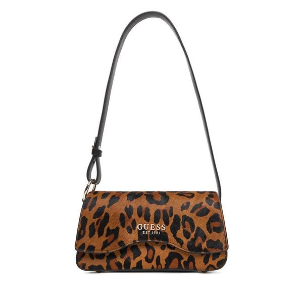 Torebka Guess. Brązowe torebki klasyczne damskie Guess, z aplikacjami, bez dodatków. Za 539.99 zł.