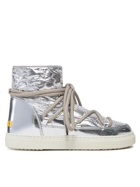 Inuikii Śniegowce Bomber Star 75202-068 Srebrny. Szare śniegowce damskie Inuikii, ze skóry. Za 889.99 zł.