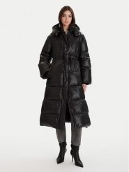 ViCOLO Kurtka puchowa TF0086 Czarny Regular Fit. Czarne kurtki damskie ViCOLO, s, bez wzorów, z puchu, bez kaptura. Za 999.99 zł.