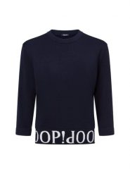 JOOP! Sweter - Kassa Kobiety Sztuczne włókno niebieski, 34. Niebieskie swetry klasyczne damskie Joop!, z dzianiny, bez kołnierzyka. Za 599.95 zł.
