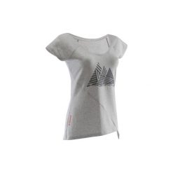 Koszulka wspinaczkowa Confort damska. Białe t-shirty damskie SIMOND, xl, bez wzorów, z bawełny, bez kołnierzyka. Za 39.99 zł.