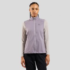Kamizelka damska ODLO Zeroweight Warm Vest. Fioletowe kamizelki damskie Odlo. W wyprzedaży za 299.99 zł.