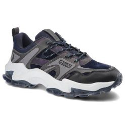 Granatowe Sneakersy Big Star Męskie Lekkie Półbuty. Niebieskie półbuty męskie Big Star, z bawełny, bez zapięcia. Za 259.00 zł.