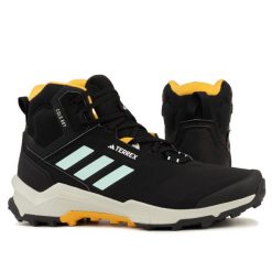 Buty męskie trekingowe wodoodporne Adidas TERREX AX4 MID BETA. Czarne buty trekkingowe męskie Adidas, na jesień, z materiału, przed kolano, bez zapięcia, outdoorowe, adidas terrex. Za 498.00 zł.