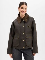 Barbour Kurtka z tkaniny woskowanej Kobiety Bawełna zielony, 42. Zielone kurtki damskie Barbour, bez wzorów, z bawełny, bez kaptura. Za 1,999.95 zł.