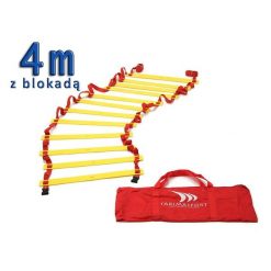 Drabinka gimnastyczna koordynacyjna 4m z blokadą szczebli do ćwiczeń + torba. Białe torebki klasyczne damskie YAKIMASPORT, bez wzorów, bez dodatków. Za 65.00 zł.
