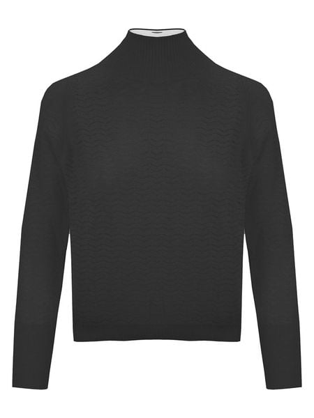 Malo Optimum Sweter w kolorze czarnym rozmiar: L. Czarne golfy damskie Malo Optimum, l, bez wzorów, z kaszmiru, bez ramiączek. Za 304.99 zł.