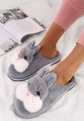Szare Kapcie Chloraleia. Szare kapcie damskie Renee, z dresówki. Za 24.99 zł.