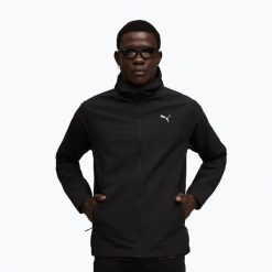Kurtka do biegania męska PUMA Run Raincell. Czarne kurtki treningowe męskie Puma, m, bez wzorów, z materiału, do biegania. Za 625.20 zł.