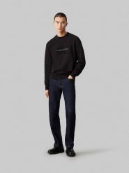 CALVIN KLEIN JEANS Bluza w kolorze czarnym rozmiar: L. Czarne bluzy bez kaptura męskie Calvin Klein Jeans, l, z bawełny. Za 206.42 zł.