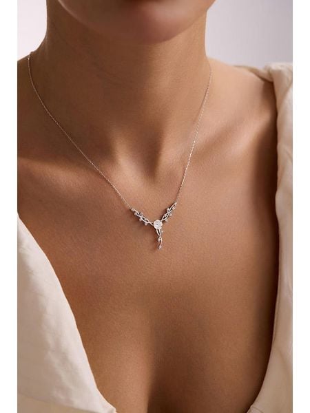 Lodie Silver Srebrny naszyjnik z cyrkoniami - dł. 42 cm rozmiar: onesize. Białe naszyjniki damskie Lodie Silver, srebrne. Za 100.99 zł.