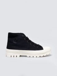 Trampki damskie wysokie czarne OO274008 906. Czarne trampki i tenisówki damskie Big Star, bez wzorów, z gumy. Za 159.99 zł.