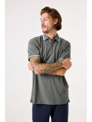 Garcia Koszulka polo w kolorze khaki rozmiar: XL. Brązowe koszulki polo męskie Garcia, xl, bez wzorów, z bawełny, bez ramiączek. Za 114.17 zł.