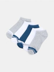 Krótkie skarpetki 5 pack - granatowy. Niebieskie skarpetki męskie Sinsay, bez wzorów. Za 15.99 zł.