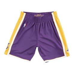 Szorty oryginalne Los Angeles Lakers NBARoad 08-09. Fioletowe szorty męskie Mitchell & Ness, bez wzorów, sportowe. Za 720.50 zł.